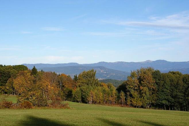 Aussicht bei Münchshöfen zum Großen Arber