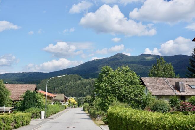 Lohberghütte mit Osser-Gipfeln