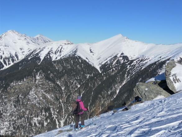 gamskarkogel/Frauenkogel und Throneck aus der Gipfelflanke