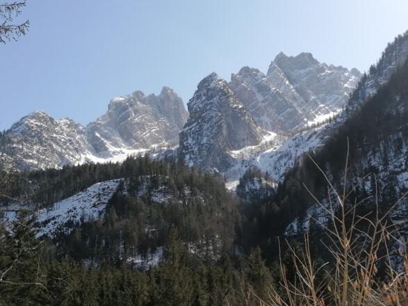Rückblick zur Wieswand und zur Schwerwand ...