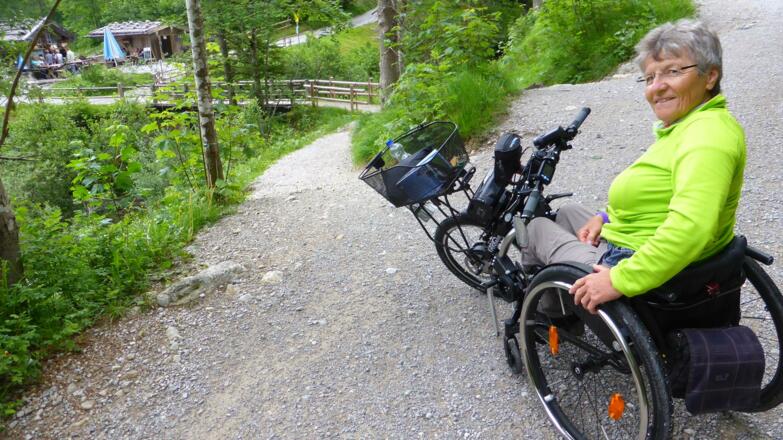 Fast am Ziel, steil runter