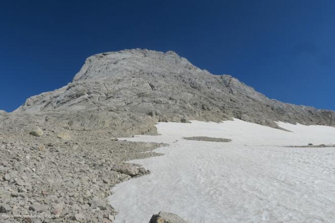 Am Foto sieht der Mitterspitz fast flach aus