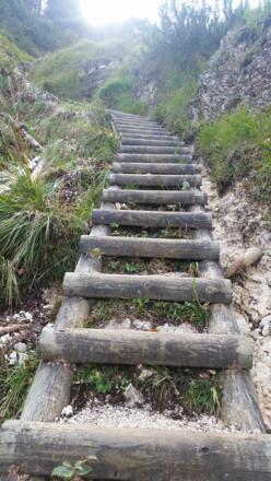 ziemlich viele Stufen am Dopplersteig