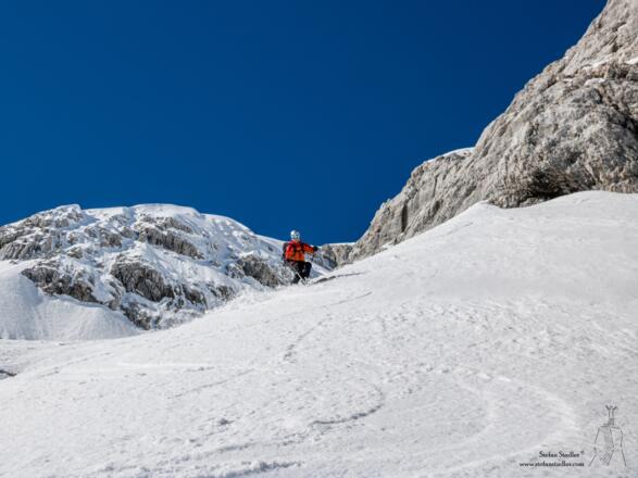 Guten Firn schon im oberen Teil erwischt.