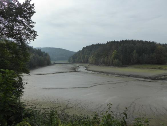 Eixendorfer Stausee - mal bei Niedrigwasser