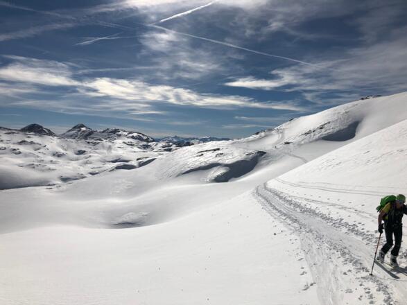 Rückblick zur Schartwand und Schubbühel