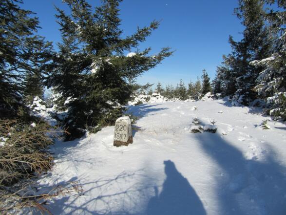 Am Aubodenkopf - ein alter Grenzstein