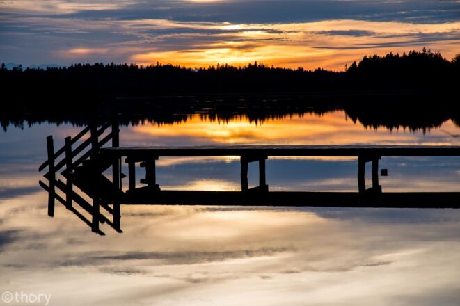 Sonnenuntergang am Kirchsee