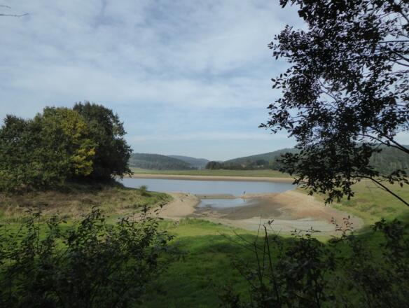 Eixendorfer Stausee - mal bei Niedrigwasser