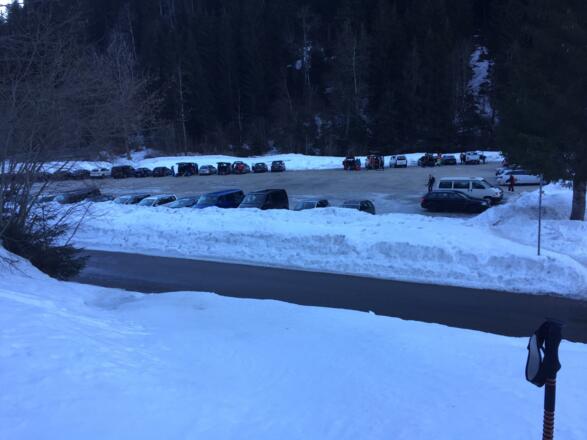 Parkplatz am Hochgrat bei der Hochgratseilbahn.