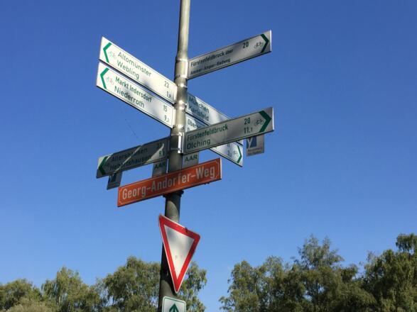 Ammer-Amperradweg nach Fürstenfeldbruck