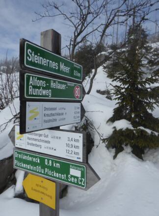durch das Steinerne Meer folgen wir dem Goldsteig