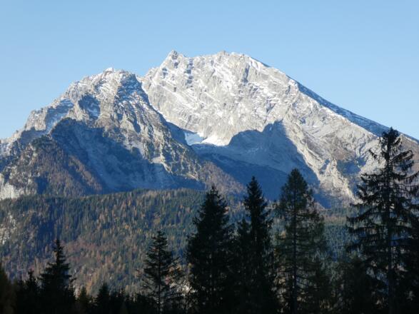Den Watzmann hat man immer im Blickfeld