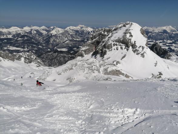 Abfahr vom Scheiblingkogel 2.189 m / Links über die "Schwer" oder Rechts nach Osten in die "Wies" ...