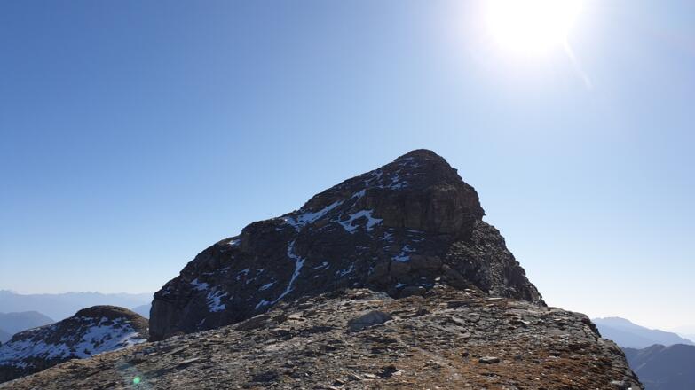 Der Gipfelaufbau des nördlichen Roßlauf - höchster Punkt der Tour