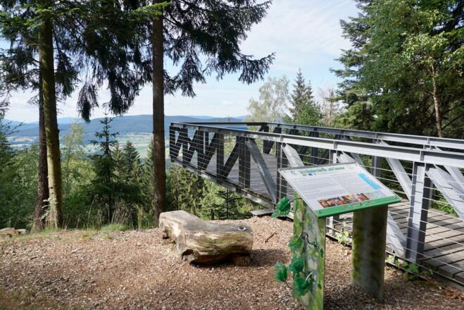 Sky-Walk am Weg nach Schareben