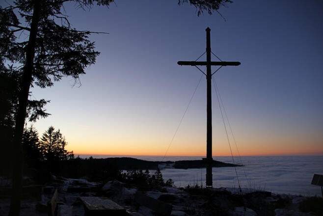 Abendstimmung im Herbst auf der Käsplatte