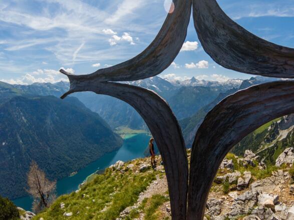 unten der Königsee und die Schönfeldspitze im Zentrum