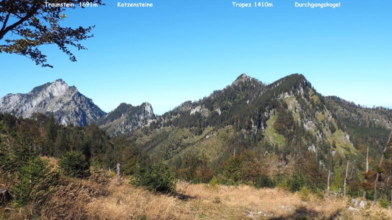 Panorama beim Abstieg auf ~1200m