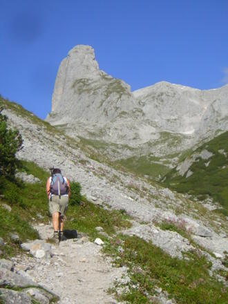 im Ochsenkar mit Torsäulenblick