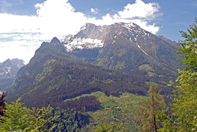 Immer wieder der Watzmann im Blick