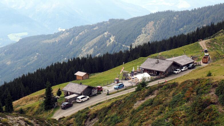 oberhalb Hochsonnberg Alm vorbei