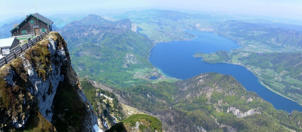 Mondsee vom Schafberggipfel