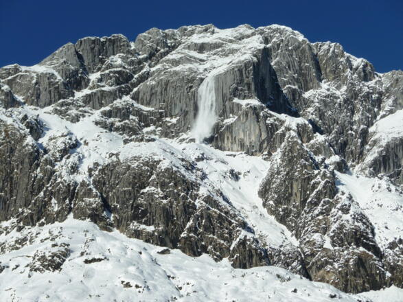 Lawinenabgang aus der Wetterwand