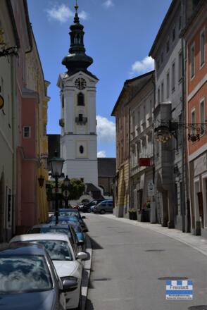 Freistadt Böhmergasse Richtung Hauptplatz
