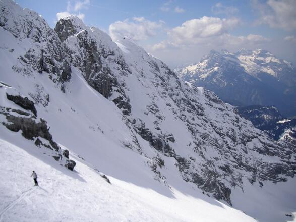 Kammerlinghorn und Loferer Steinberge aus dem Steilkar