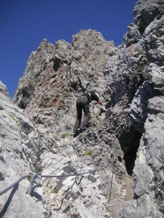 Abstieg am Seekofel Klettersteig