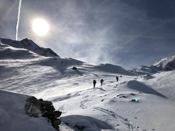Aufstieg nach dem Radhaus