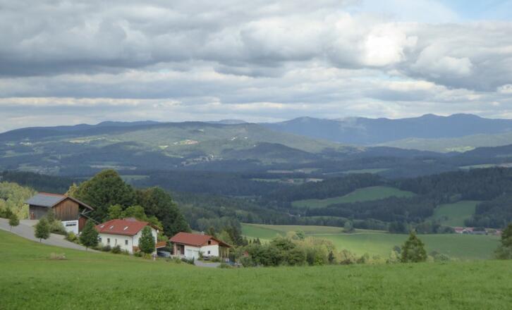 Blick von Kollnburg in den Bayer. Wald