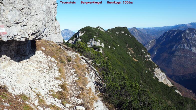 Querung zum Bergwerkkogel (1589 m) und Bannkogel am Rückweg