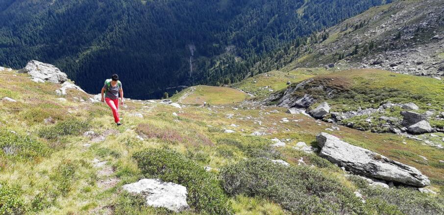 ... Aufstieg ins Gamskar.