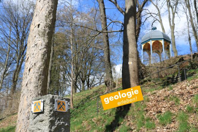 Der Geopfad im Stadtpark Theresienstein