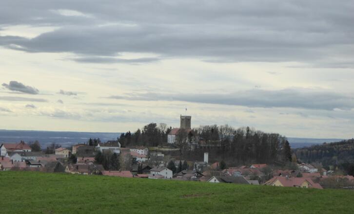 Blick auf Falkenfels