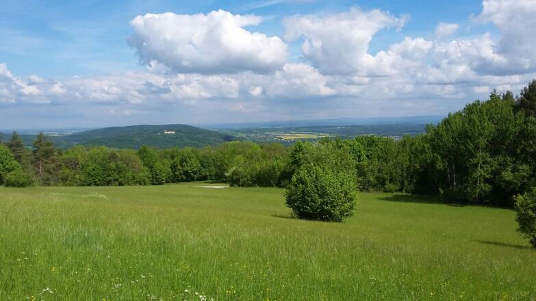 Blick zum Kloster Banz