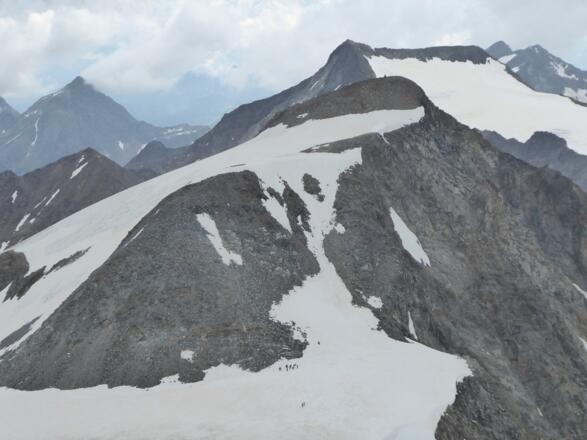 Wilder Pfaff (vorne) und Wilder Freiger (hinten)