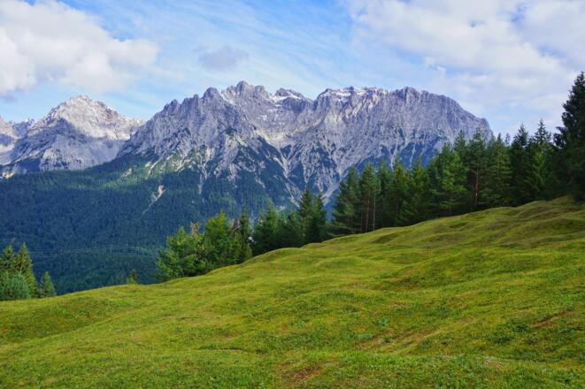 Panorama beim Abstieg in Richtung Korbinianhütte