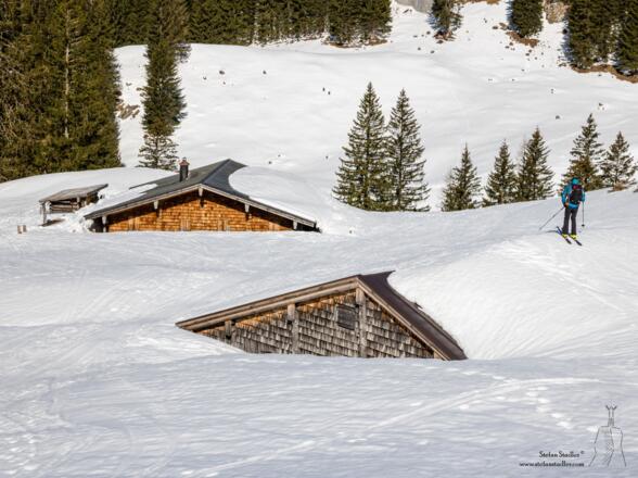 Viel Schnee an der Königstalalm.