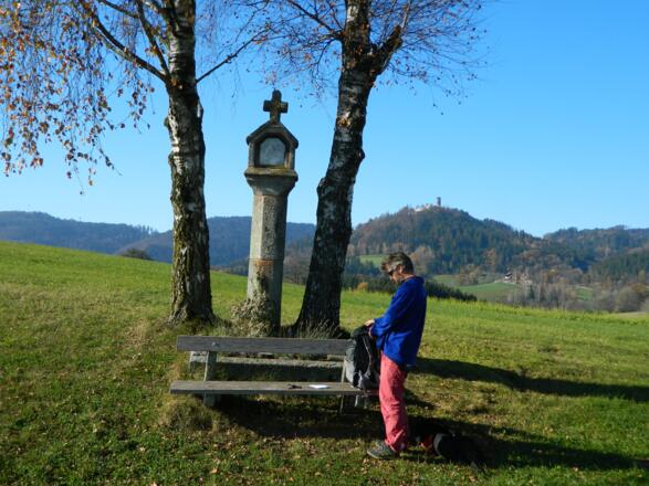 Bildstock nahe dem Start