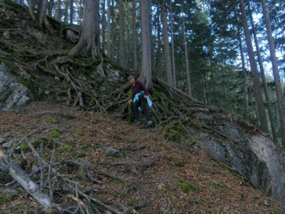 nordseitiger Abstieg