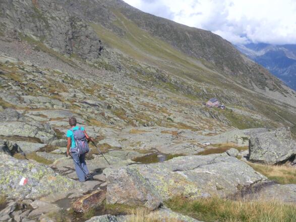Gletscherschliffe oberhalb der Nürnberger Hütte