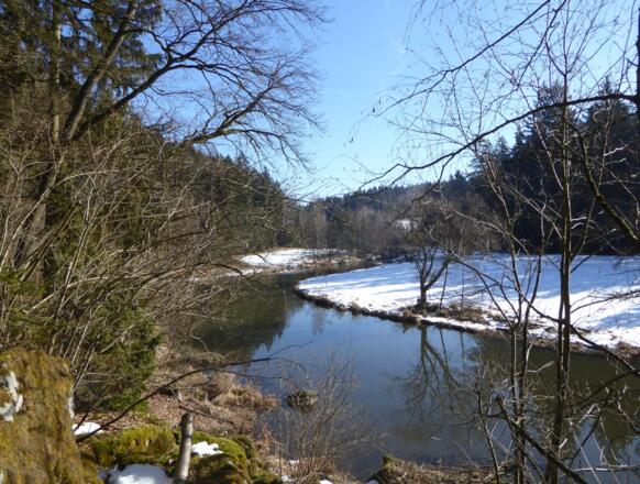 Oberes Ende des Eixendorfer Stausees