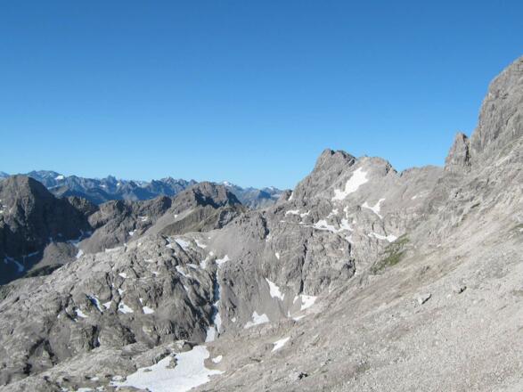 Zwischen Kemptner Hütte und Bockkarkopf