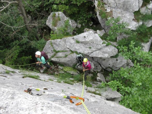 Einstieg zum kleinen Barmstein Südgrat vom ersten Turm aus fotografiert