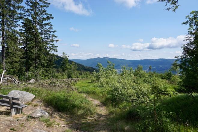 Blick in den Lamer Winkel mit den Osser-Gipfeln