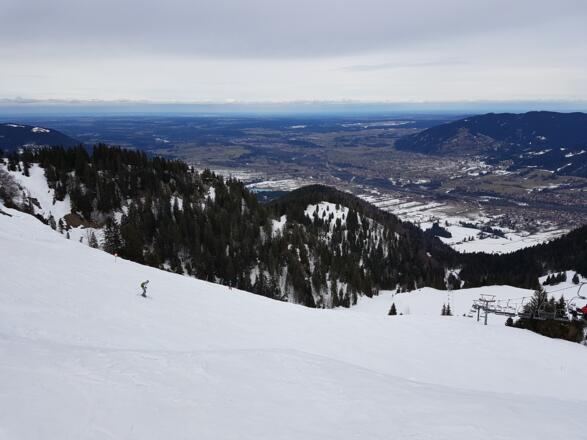 Finale Abfahrt über die Garland-Piste