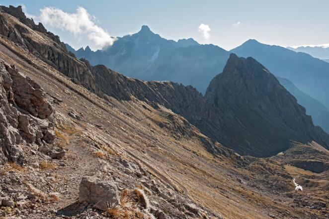 Blick zurück zur Steinkarscharte